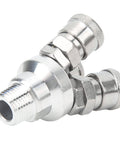 3 Way Quick Connect Air Hose Splitter Universal Type Male Thread Swivel Air Compressor Fittings Round Air Splitter Manifold G1/2