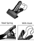 Heavy Duty 4 Pack Spring Clamps With Hooks For Photography Backdrops Stands And DIY Projects 4 Inch Clips black steel spring clamp