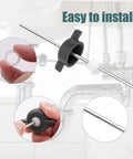 2 Pack Bathroom Sink Pivot Rod Replacement Moen 11985 Heavy Duty Drain Rod Kit with metal rod and plastic connector for easy installation.