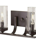 Wall Light Fixtures Elyton Bath Vanity Lighting Two Light 120 Watts Downton Bronze Finish With Classic Bronze Glow