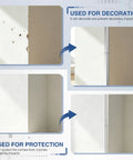 Hella Sick 4 Pack Stainless Steel Wall Corner Protectors showing decoration and protection use on drywall corners.
