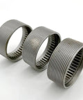 Top Shelf Replacement Feedwheel For Ita20 Battery Plastic Strapping Tools showing three metal feedwheels with textured surfaces.