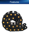 R100 Open Cable Drag Chain Carrier For CNC Machines And Electrical Gear, 1 Meter Long, 35x100mm features image