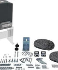 Automatic Sliding Gate Opener Kit With 2 Remote Controls For Electric Driveway Gate Up To 39 Feet Or 1300 Lbs, Heavy Duty Steel Chassis