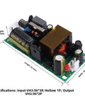 24W 48V 0.5A AC to DC Switching Power Supply Module With Bang-For-Your-Buck Overvoltage And Overcurrent Protection For Industrial Control Systems Wide Input 85-264VAC And 120-373VDC High Efficiency Up To 86% Green Compact Design, 66.2x30.5mm