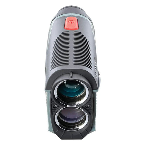 Dead Nuts Accurate Golf Laser Rangefinder With Pin Seeker Visual Jolt 6X Magnification Magnetic Cart Mount Premium Carry Case For Slam Dunk Fairway Precision Black Gray Design