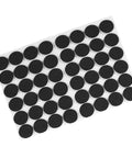 48 Pieces Self Adhesive Rubber Feet Pads For Floor Protection Durable No Slip Furniture Pads with grid texture on white sheet