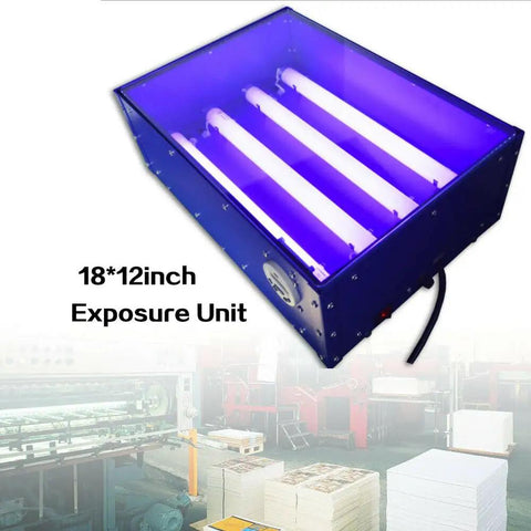18 By 13 Inch 60W LED UV Exposure Unit With Timed Exposure And Four Light Tubes Silk Screen Printing Light Box