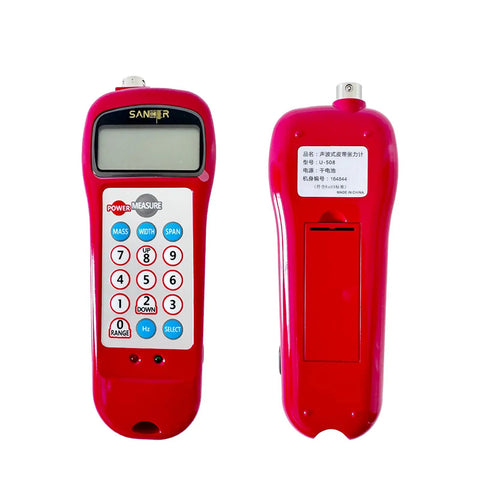 Sonic Belt Tension Meter Gauge For Drive Belts With Acoustic Probe, Measures 0.01N To 99900N And 10.0 Hz To 5000 Hz, red handheld unit