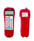 Dual Readout Sonic Belt Tension Meter Gauge For Precise Force And Frequency Testing, 0.01 N To 99,900 N And 10.0 Hz To 5,000 Hz, Backlit LCD, 1 Percent Accuracy, Auto Sleep After Inactivity, Pro Grade Belt Tension Tester, front and back view
