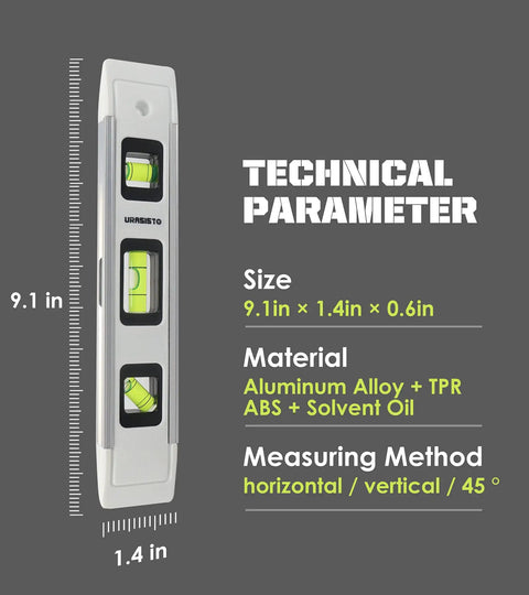 Straight Shots 9 Inch Torpedo Level 2 Pack High Visibility Green Vials Compact Jobsite Tool For Spot On Readings No Sweat Setup Lightweight Frame For Real Tradesmen And Weekend Warriors Pros