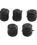 Premium 5pcs Black Rubber Car Bonnet Buffer Hood Stop Bumpers For Nissan Direct Replacement Noise Reduction Washers Kit To Silence Engine Vibration, 5-piece rubber caps