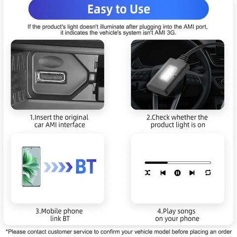 Easy-to-use guide for Aux Music Interface Adapter For Audi And VW With AMI 3G System Plug And Play Car Audio Cable 2010 To 2023