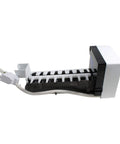 Replacement Ice Maker for Frigidaire IM-34, Ultra Durable Ice Maker Module shown side profile with connectors visible