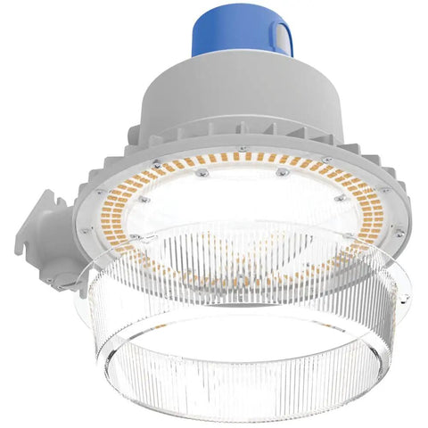 Bottom view of Beast Outdoor LED Barn Light For Dusk To Dawn Security With Adjustable Brightness and Color Temperature.