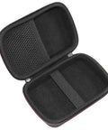 Open Beefy EVA Hard Protective Case For Voice Caddie SC100 SC200, showing black interior and mesh pocket.