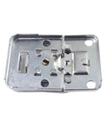 Awesome Two-Pack Metal Clasp Lock Toggle Latch With Chrome Finish For Suitcase Chest Jewelry Box And Birdhouse Project Easy To Install Right Now, chrome toggle latch front view, 47.6x31x9.5mm.