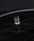 G24SL 1297g Carbon Gravel Wheelset For 700C with Shimano 11/12 Speed Freehub and tubeless ready rim in close-up view.