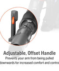 Gas Backpack Leaf Blower 65.6cc 3.81HP 2-Cycle With 890CFM And 232MPH, Beast Yard Cleanup Machine handle detail