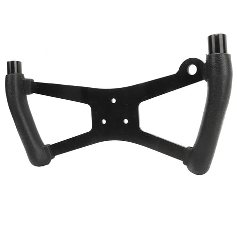 Universal Wireless Go Kart Racing Steering Wheel With Metal Alloy Frame And PU Rubber Grip For ATV UTV, front view.