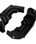 Heavy Duty 2 Spindle Pulley Guard Cover For 42 And 46 Inch Deck Mowers, black metal shield, top view
