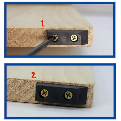 Installation process of 30 Count Square Rubber Furniture Feet Pads Heavy Duty Non Slip Moisture Proof Floor Protectors With Screws