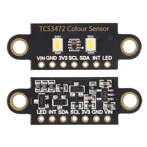 5 Pack TCS3472 RGB Color Sensor Module With IR Filter I2C Interface For Arduino And STM32 Development Board, dual LEDs visible
