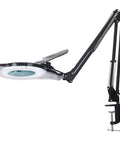 5X Magnifying Glass With Light And Stand LED Magnifying Lamp for Reading Crafts and Repairs, adjustable swing arm, 8 diopter lens