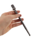 Must-Have Stainless Steel Trailer Jack Drill Adapter held in hand, designed for RV leveling and scissor jacks.