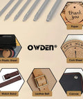 Six Piece Leather Hollow Punch Set for Belts, Watch Bands and Straps, Precision 1.0mm to 5.0mm Punches with Slim Straight Through Design