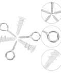 Self Drilling Drywall Anchors And Screws Kit 20 Sets Heavy Duty Nylon And Iron Components for Secure Wall Mounting
