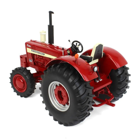 International Harvester 1256 Wheatland Turbo Tractor With Mfwd One Sixteenth Scale Diecast For Collectors Prestige Collection Model 44312 Rubber Wheels Not For Play Ages 14 And Up, red diecast model with visible rubber wheels