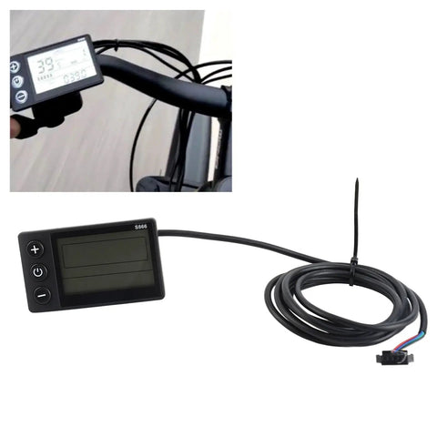 Must Have LCD Display For Electric Bikes And Scooters With Large Backlit Screen Waterproof Handlebar Mount Easy Install Real Time Ride Stats SM Plug 24V 36V 48V Compatible