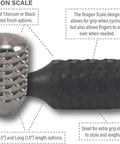 M6x1 Bolt Knobs Dragon Scale Red Long For Rifles With Universal Thread Fit Beefed Up Textured Grip For Smooth Bolt Manipulation