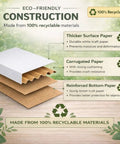 Rugged Corrugated Shipping Boxes 12x9x4 Inches Pack Of 60 Kraft Cardboard Mailers eco-friendly construction layers.