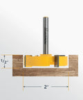 Rail Coping Sled With 2-Inch Slab Flattening Router Bit For Precise Cabinet Joints Drawer Fronts Spoilboard Surfacing And Wood Milling