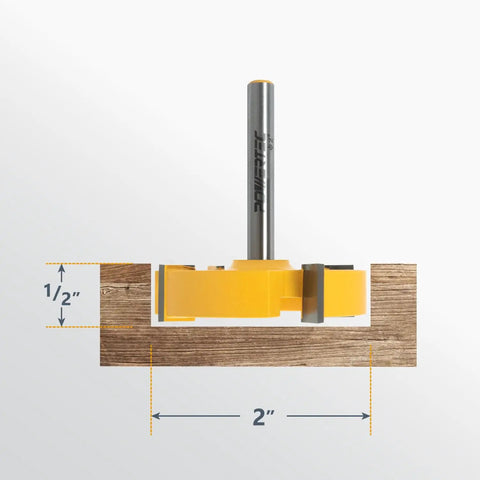 Rail Coping Sled With 2-Inch Slab Flattening Router Bit For Precise Cabinet Joints Drawer Fronts Spoilboard Surfacing And Wood Milling