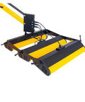 Close-up of Infrared Paint Dryer 3150W Pro Grade Shortwave Curing Lamp with yellow steel base and adjustable heat lamps.
