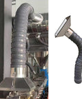 Top Shelf Flexible Duct Collector Arm For Fume Extraction With No Sweat Setup 4 6 And 8 Inch Adjustable Hose Kit in industrial setup