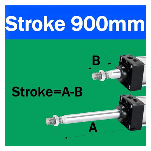 No Nonsense Heavy Duty Double Acting Pneumatic Air Cylinder with 250mm bore and 900mm stroke length demonstration.