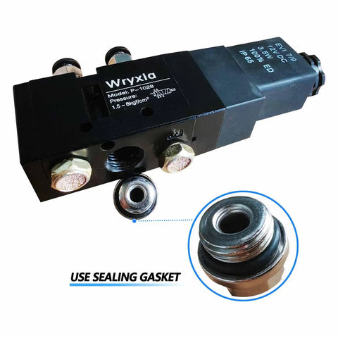 Push Pull Air Valve Four Way Two Position Manual Heavy Duty Tailgate Valve for Dump Trucks with 12V Electronic Control