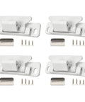 Heavy Duty Magnetic Door Latch for Outdoors with stainless strike plate and four screws for camper, RV, boat secure use