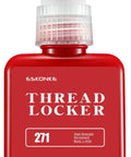 ESKONKE Thread Locker 271 red bottle with white plastic applicator nozzle, front view