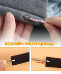 Effortless Drawstring Threader Clips Set For Hoodies Shorts And Pants 2024 New DIY Sewing Tool Kit with metal ring usage