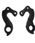 Derailleur Hanger 248 With Mounting Bolts For Bicycle CNC Aluminum Alloy Black, showing two black hangers with bolt holes