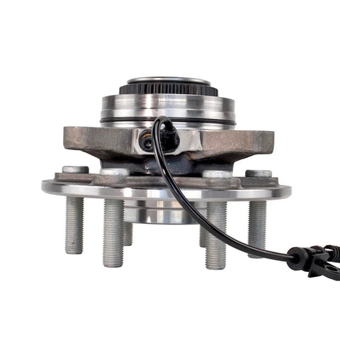 Front Wheel Bearing And Hub Assembly For 2018 To 2019 Ford F 150 Pickup 4wd direct fit OEM quality with silver and black design.