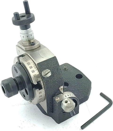 Close-up of Tilting Rotary Table Milling Tool Kit For 3 And 4 Inch Tables With ER16 And ER20 Collets, Epoxy Black Finish