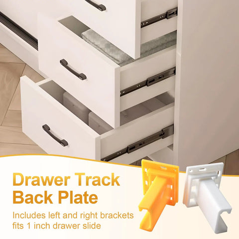 Rock Solid One Inch C Shaped Drawer Slide Socket Set Built Like A Tank For Hassle Free Rv Camper Cabinet Upgrades With Smooth Glide Action And Heavy Duty Plastic Hardware Support, showing drawer track back plates.
