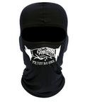 Full Face Ski Mask For Outdoor Sports And Cycling, Style Neck Warmer With Breathable Print Fabric, Black One Size Fits Men And Women