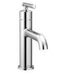Gibson One Handle Single Hole Modern Bathroom Sink Faucet With Optional Deck Plate In Chrome Finish, sleek style for vanity sinks.